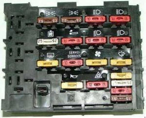 Fiat Uno - schema del fusibile - fusibile ausiliario 