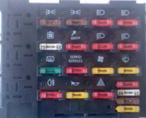 Fiat Uno - schema del fusibile - fusibile ausiliario
