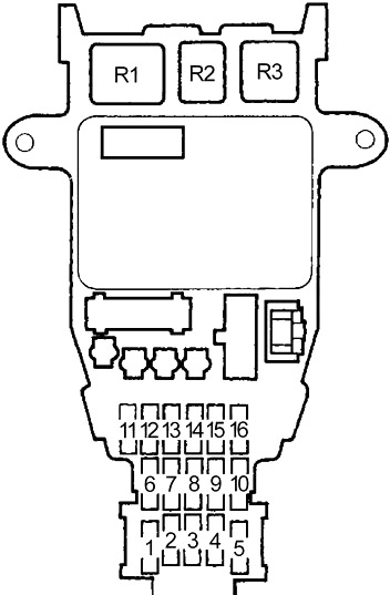 Honda Odyssey RA (1994-1998) - scatola dei fusibili